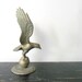 vintage brass eagle figurine - americana - paperweight - bird - usa