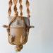 SALE handmade ceramic person hanging planter - retro decor - hippie - spring