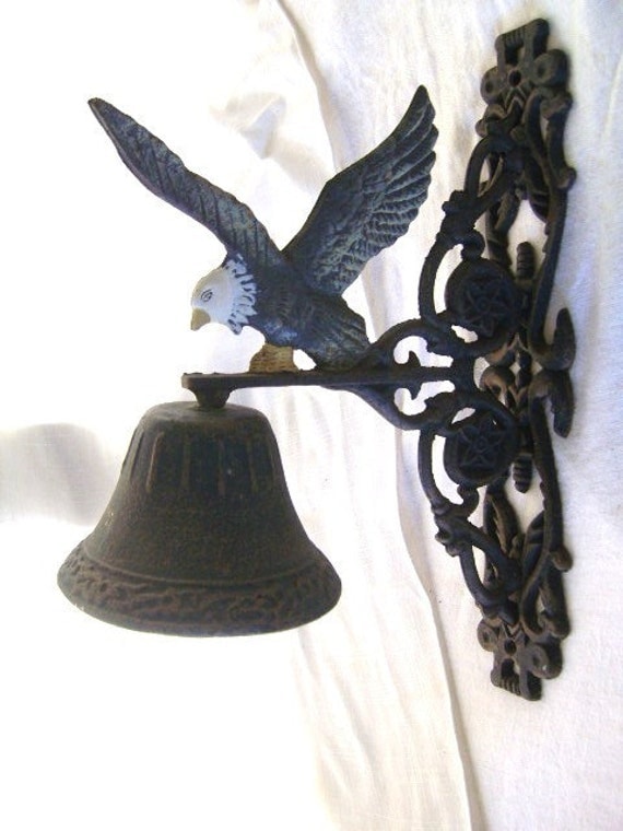 Vintage Cast Iron Eagle Bell Ringer Wall HangingRESERVED