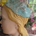 Vintage Flapper Cocktail Cap Gelatin Cellophane Sequined Juliet Cap Skull Cap Hat Bride Bridal Wedding