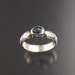Sapphire ring, Sterling, size 6 1/2