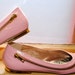 Vintage 80's Patent Pink Zipper Flats