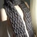 Sale Long Men Scarf in Slate Grey - Ready To Ship- U.S. Free Shipping