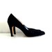 vintage 1950s shoes - 50s black suede heels