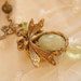 Perfume Necklace, Poison Pendant, Secret Compartment, Dragonfly, Serpentine
