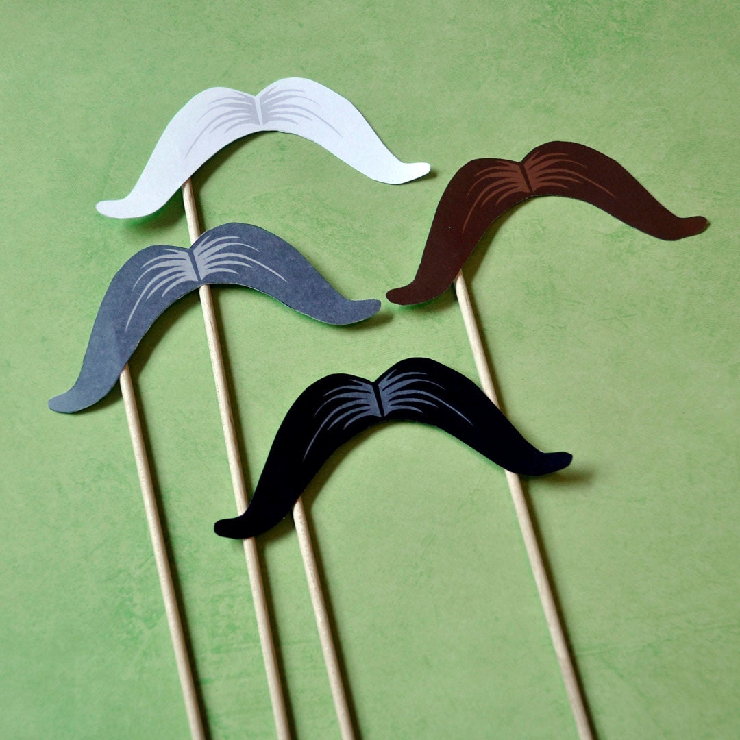 DIY Photo Booth Printables Mix Pack Mustaches by WhiskerWorks