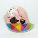 Disobedient rabbit felt brooch