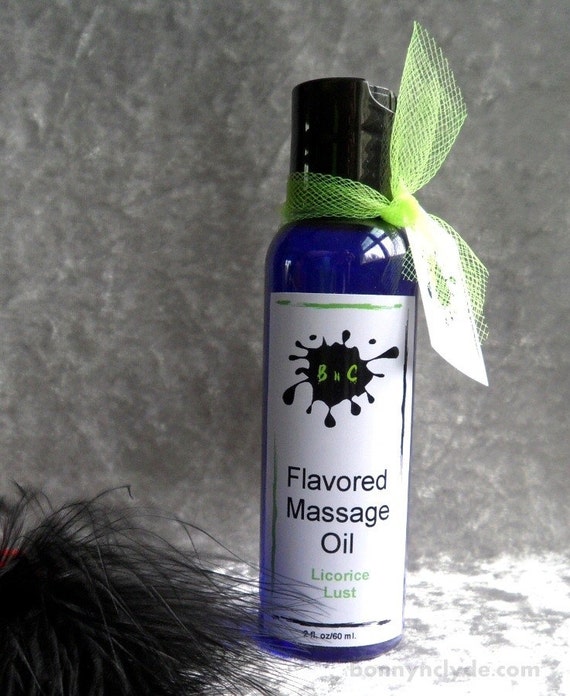 Licorice Lust Flavored Massage Oil black licorice