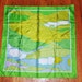 AMAZING Retro Bright Psychedelic Scenery Silk Scarf