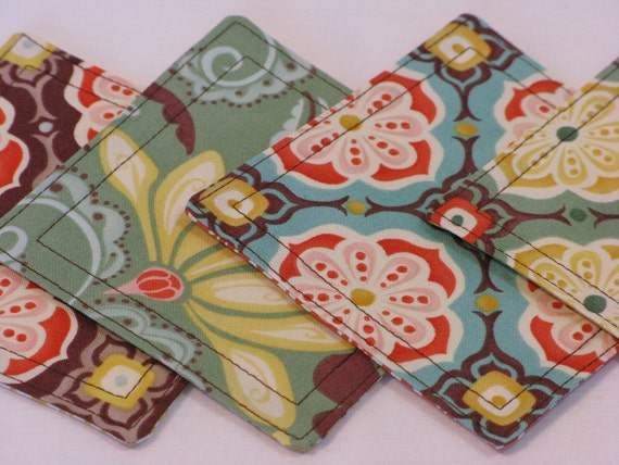 Quilted Party Coasters Fandango III by DollPatchworks on Etsy