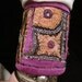 Cuff Purple Orange Indian Embroidery Smaller Peace Cuff