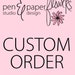 CUSTOM ORDER - Cynthia