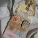Parisian Inspirational Five yards Plus Hand Stamped Shabby Chic Fabric ribbons with Extras on a French Hang Tag