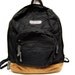 LEATHER backpack STURDY suede and canvas day pack