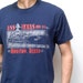 METALLIC MILITARY navy ship t-shirt made in U.S.A