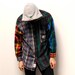 GRUNGE FLANNEL plaid patchwork HOODED unique button up shirt