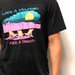 LIFES THE MOUNTAINS not the beacht-shirt made in usa 80s