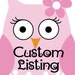 Custom Listing for Annie - Personalized Wedding Bunting