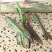 Set Of Three Vintage Garden Tools Green