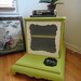 RESERVE-CD-SALE-Mid Century Modern Nightstand Olive Green & White (Los Angeles)