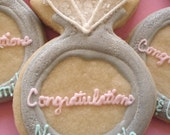 wedding ring cookie favors