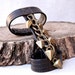 Reserved for chinad0ll - 30% OFF - m a d 2 0 2 - Chocolate Brown Leather Gladiator Cuff Bracelet w/ Brass Chain and Arrow Daggers