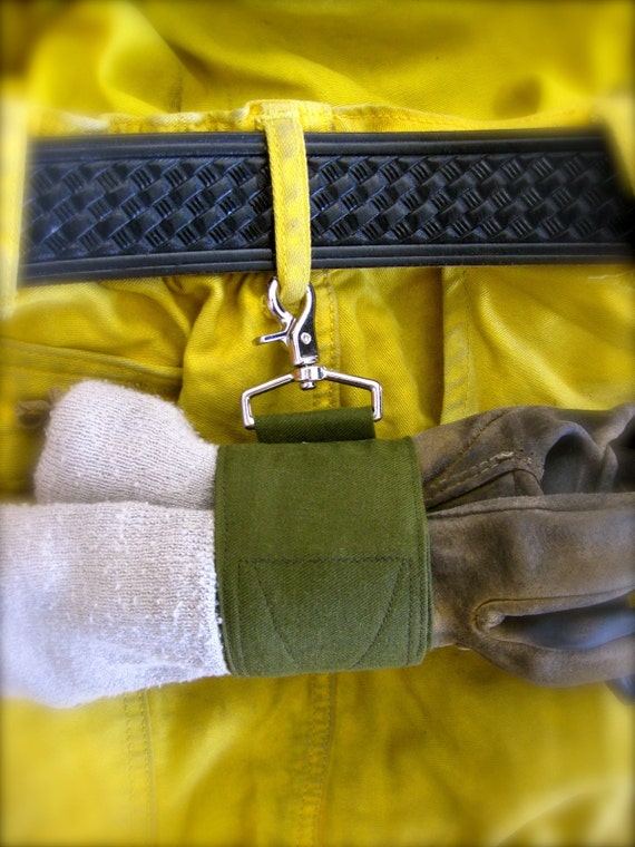 Nomex Firefighter Glove Holder by sodarncute on Etsy