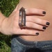 Smoky Quartz Crystal Knuckle Duster Ring Nakia Design Original