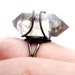 Black and White Crystal Point Ring