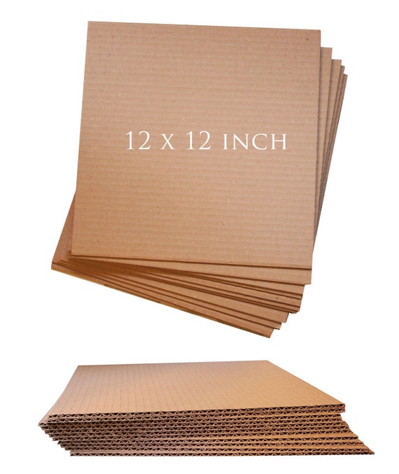 12x12in Recycled Corrugated Cardboard Sheet for Shipping or