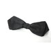 Menswear Vintage Mid Century Fashion 1960s Formal Black Silk Clip On Bow Tie
