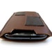 Brown Leather cell phone sleeve case