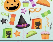 Halloween Party Favors Cute Digital Clipart for Card Design, Scrapbooking, and Web Design Il_170x135