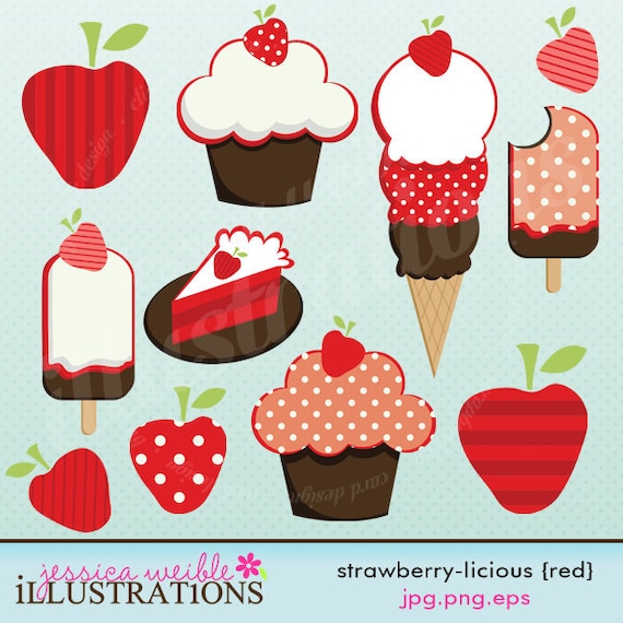 strawberry cupcake clipart - photo #40