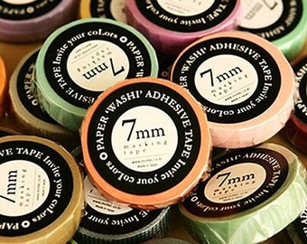2 Set - Solid Adhesive Masking Tapes (0.3in)
