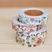 Cotton Fabric Wild Flower Deco Tape 0.6 inch (adhesive)