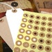 Kraft Ring Label Stickers for Gift Tag (240 pieces)