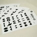 Making Emoticons Make-up Stickers set (18 eyes, 18 nose, 18 mouth)