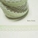 Flower Lace Fabric Deco Tape 1 inch (adhesive) - Baby Green