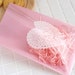 Pink Heart Doily Cellophane Bags (20 bags)