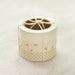 3 SET - Tiny Beige Brown Fabric Deco Tapes 0.6 inch (adhesive)