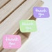 Thank you Square Point Stickers (63 pcs)