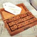 Antique style Alphabet Small Letters Wooden Stamps Box (30 stamps)