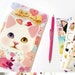Adorable Cat Stickers in File case Ver.2 (8 sheets)