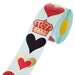 Heart & Crown Point Stickers (16 EA)