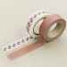 2 SET - Red Patchwork Martha Adhesive Masking Tapes 0.6 inch