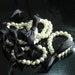 Set of 2-Pearl Bracelet with Ribbon Tie Custom Bridesmaids Flower Girl Bridal Jewelry