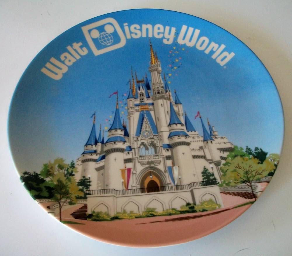 Walt Disney World Plate Cinderella's Castle circa by naturepoet
