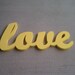 Bright Yellow Love Sign