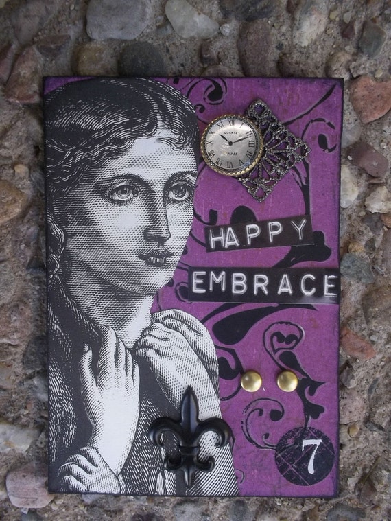 Happy Embrace Another Aceo By Alteredhead On Etsy